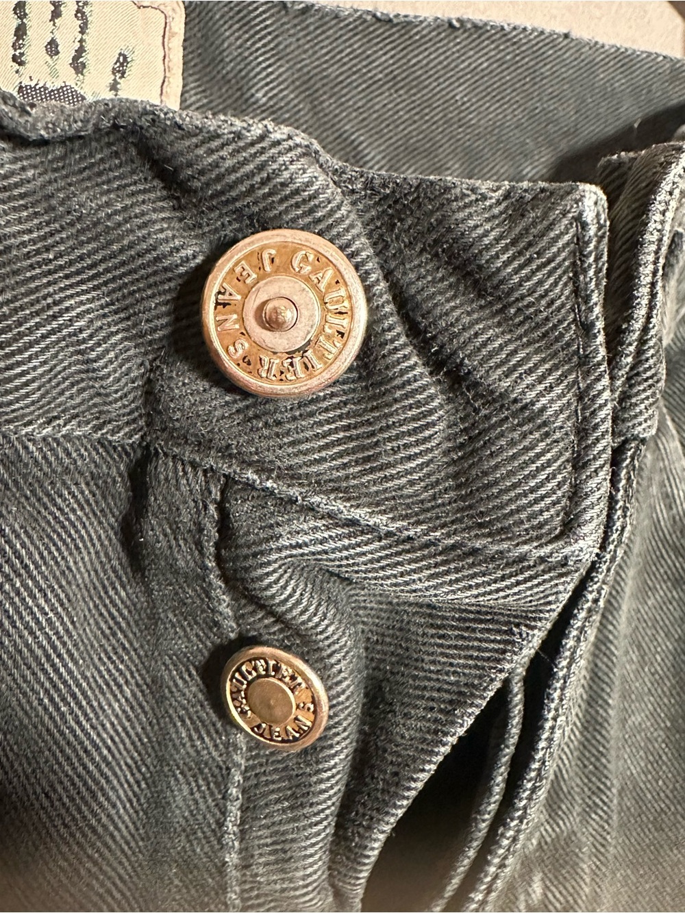 Jean Paul Gaultier Men's Black Straight Denim Jeans Vintage - Picture 12 of 15